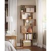 Freestanding bookcase 190.5cm Bookcase Standing shelf for presentation brown