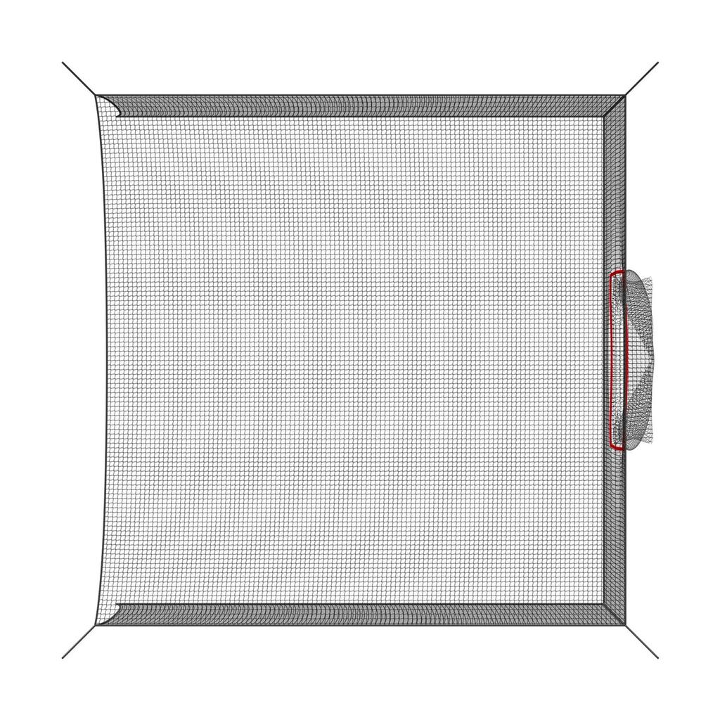 Golf Batting Cage, 3050 X 3050 X 3050mm Golf Cage, Driving Hitting Cages with 3-Ply Knotless Polyester, Golfs Target & 9-Hole Baseball Target, Golfs