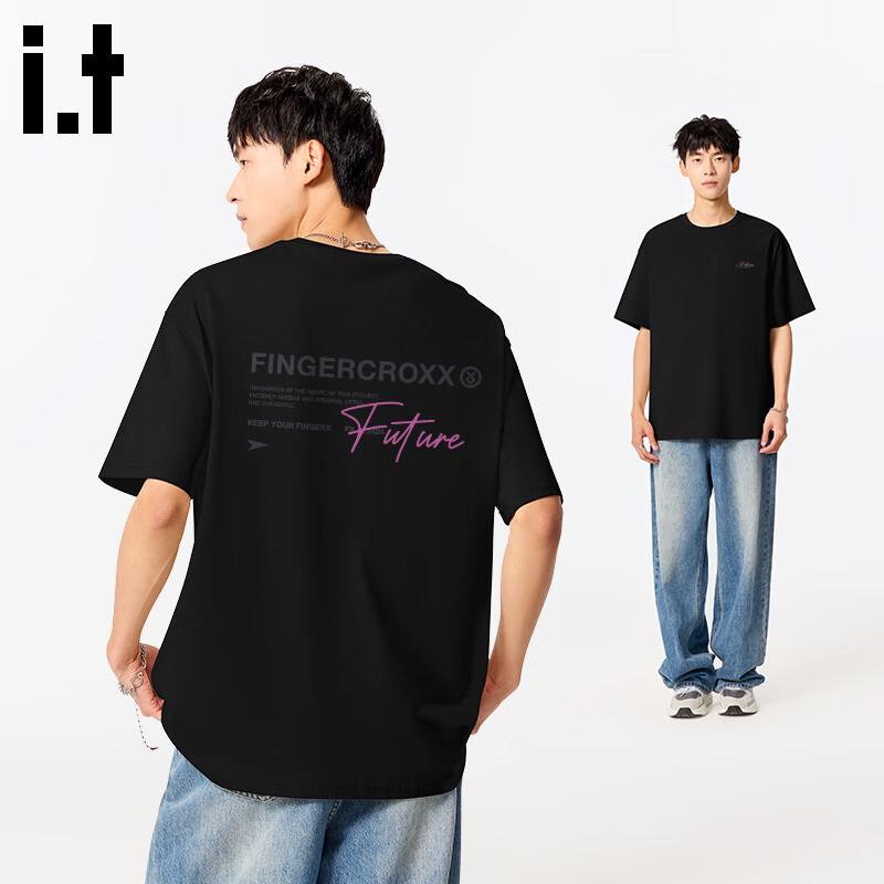 

Fingercroxx IT Men s Loose Fit Cotton Short Sleeve T-Shirt S