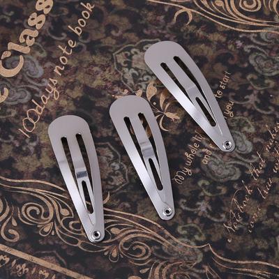 Fermagli per capelli a scatto tono argento 50 pezzi Decorazione per copricapo con fiocco artigianale Fai da te 4/5/6 cm