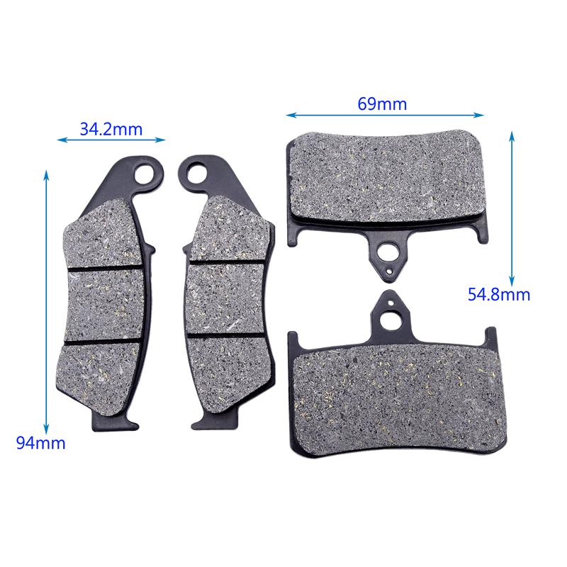 1 Set Motorcycle Parts Front Rear Brake Pads Kit For Honda VFR400 VFR 400 R3K R3L R3M R3N NC30 1989-1992