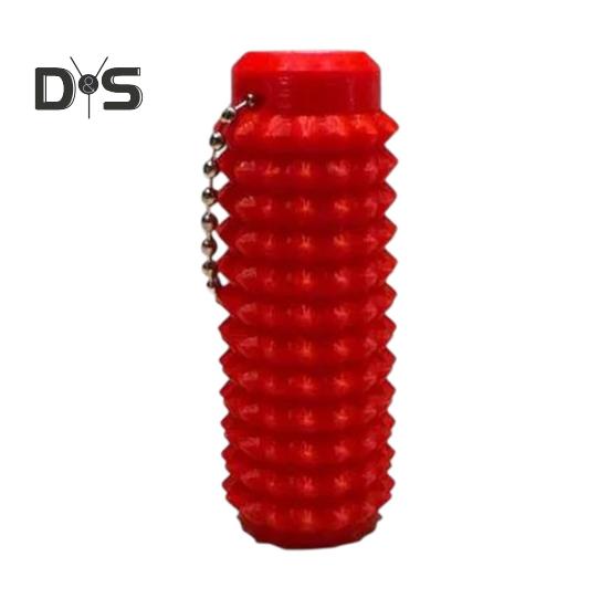 

Брелок-стимулятор Spiky Grippie, карманный мини-успокаивающий брелок-фиджет, брелок-массажер с шипами для снятия стресса и снижения тревожности красный