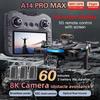 Dronă Nouă A14 Pro Max WiFi 5G cu Cameră HD 8K cu Ecran Control de la Distanță Evitare Obstacole Aeriene Durată Lungă de Viață a Bateriei Motor fără Perii 5G Quadcopter 2026