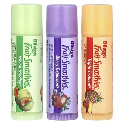 Lip Moisturizer, Fruit Smoothie, 3 Sticks, 2.83G(0.10Oz) Each