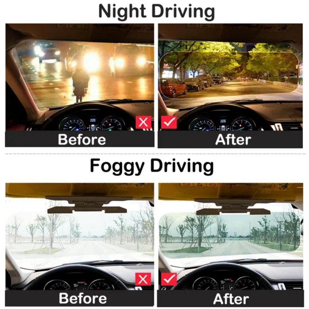 Clip-on Car Visor Extender 2 in 1 Car Sunshade Car Windshield Extender Visor Accessories