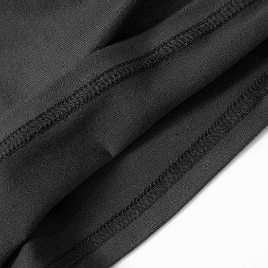 Damen-Clubkleid, elastisch, dünn, schmal geschnitten, schulterfrei, plissiert, einfarbig, langärmelig, Etuikleid, Party, über dem Knie, Länge, Minikleid