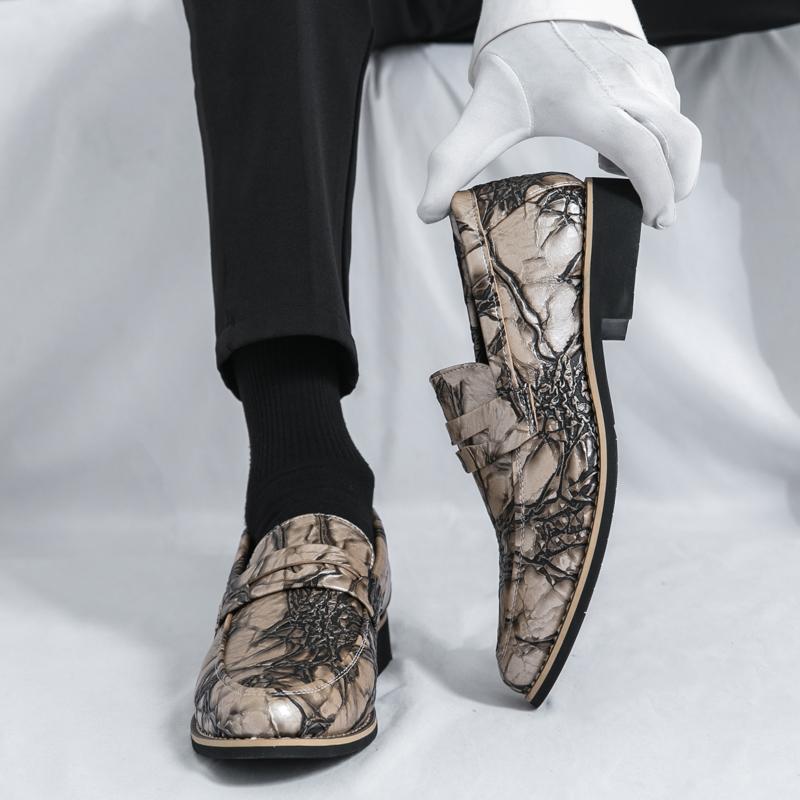 

Кожаная обувь для мужчин Натуральная кожа Обувь больших размеров Высококачественная дизайнерская формальная обувь Повседневная обувь Для бизнеса 46 жёлтый