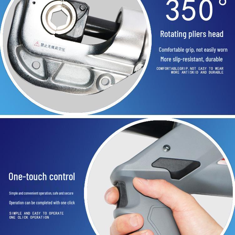 EZ-400 Rechargeable Hydraulic Electric Wire Crimping Tool and Cutter for 300 to H-type Connectors