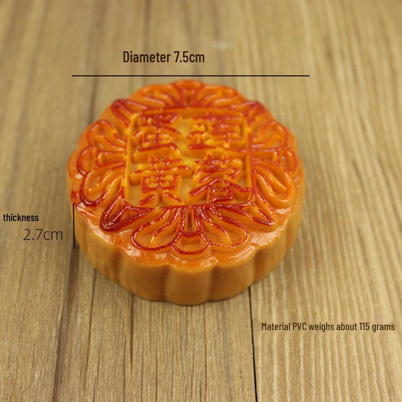 Mid-Autumn Festival Mooncake Props: Egg Yolk Lotus Paste Display Ornaments