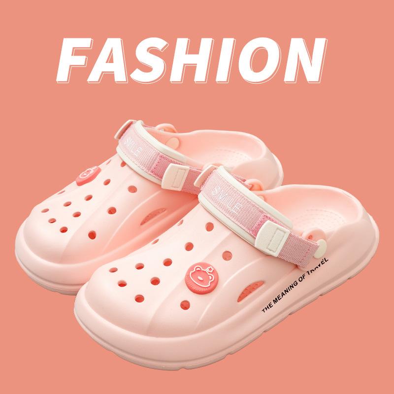 

Пара мужской летней одежды, наступающая на дерьмо, мягкая подошва, тапочки с сумкой на голове, повседневная спортивная пляжная обувь, женская, ЭВА 39/40