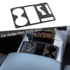 Gear Shift Cup Holder Panel Trim Cover For Dodge Ram 1500 2010-2012 Carbon Fiber
