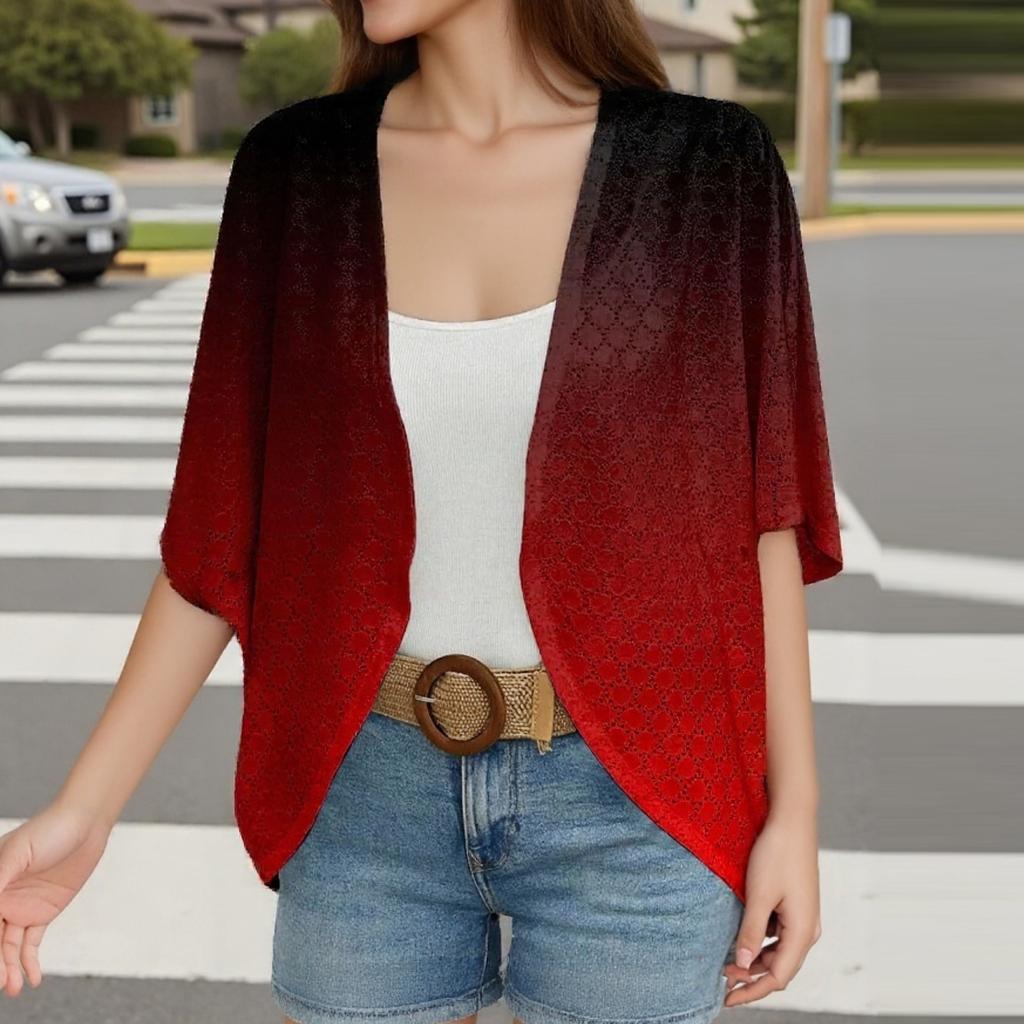 Cardigan-Pullover für Damen Sommer Leichte Offene Cardigans Atmungsaktive Weiche Jacken