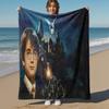 1pc Hogwarts Harry Potter Owl Outdoor Flannel Throw Blanket All Season Soft Warmth,Home Decor 1031190