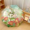 Custom Text Automatic 8 Bone Umbrella, Portable Sun Rain Protection UmbrellaGenshin Impact