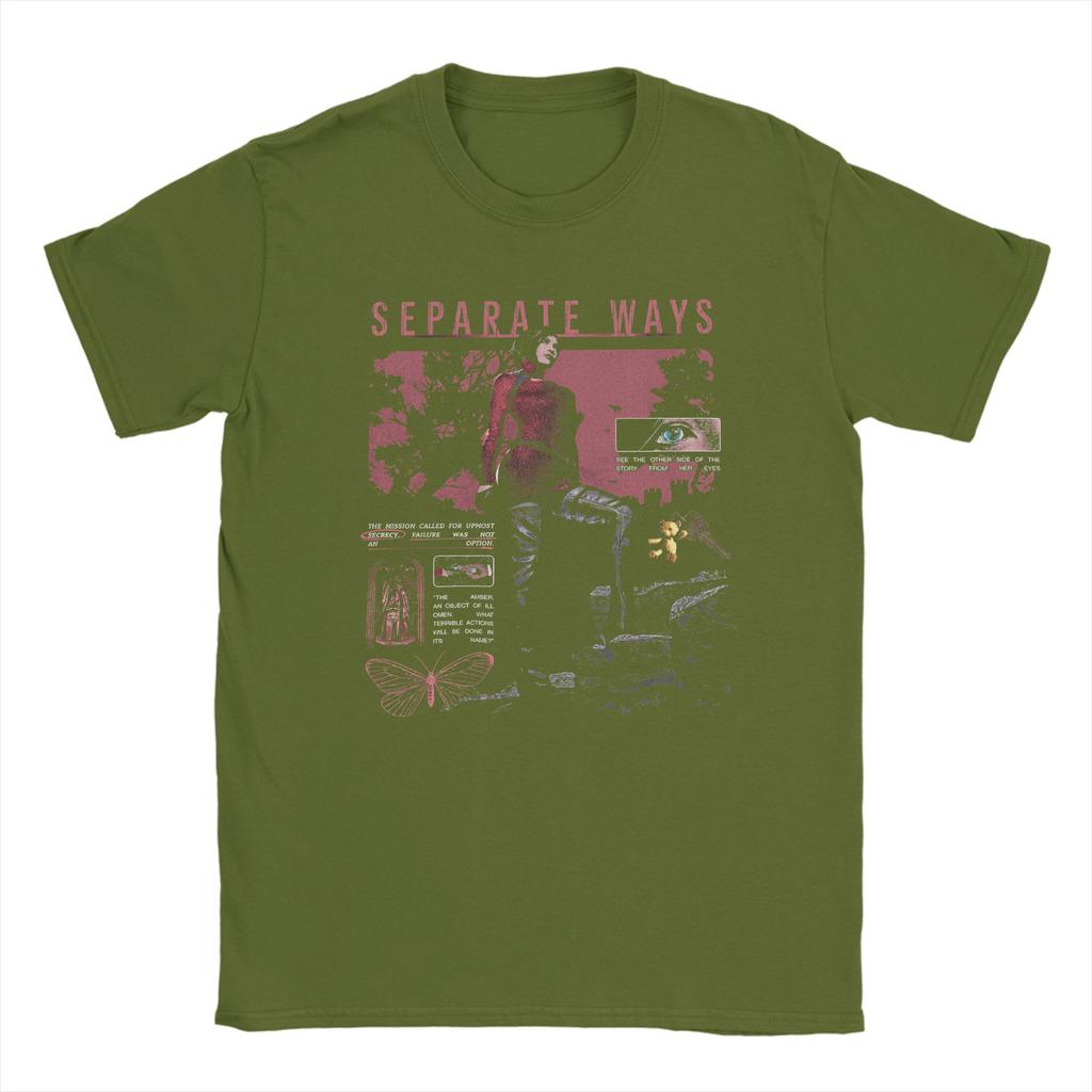 Biohazard Game Ada Wong TShirts Unisex Cool Cotton Tee Shirt O Neck Short Sleeve T Shirt Unique Clothing