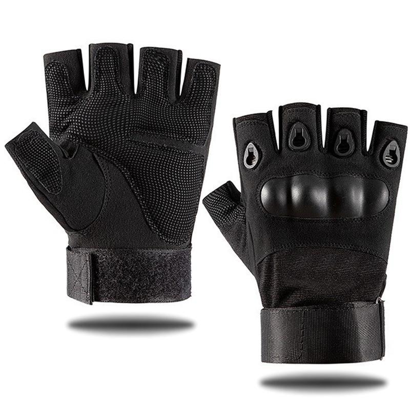 Guanti da uomo mezze dita Guanti tattici militari da esterno Guanti sportivi da tiro Caccia Airsoft Moto Ciclismo