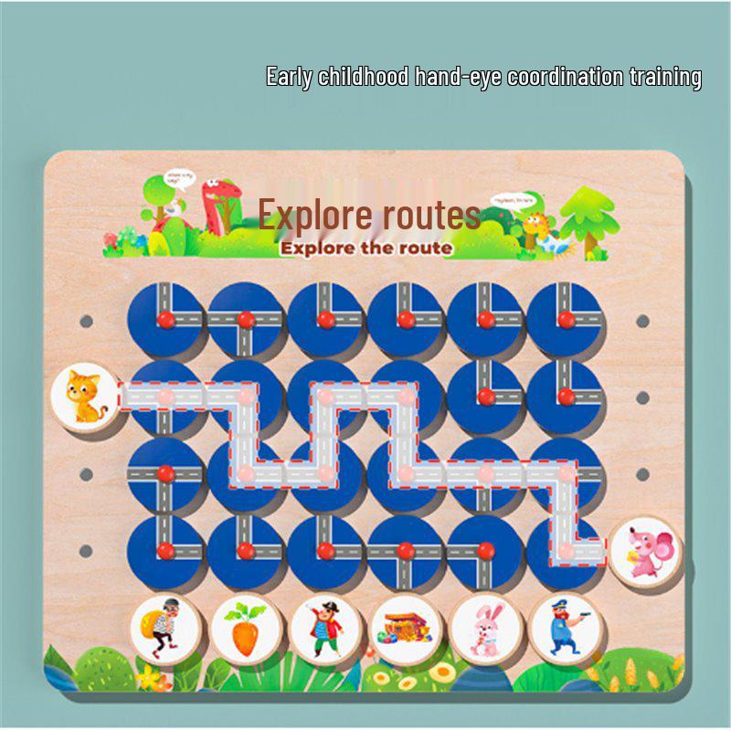 

Монтессори Пазлы и Лабиринты Настенные Игрушки для Детского Сада и Младших Классов