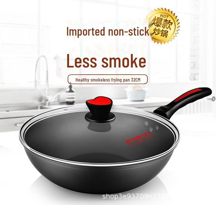 Cooking King Padella antiaderente senza fumo da 32 cm per fornelli a gas e a induzione