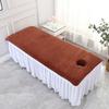80x190cm Massage Sheet with Holes Absorbent Spa Sheet Large Microfiber Bath Towel for Beauty Salon Beauty Salon Supplies