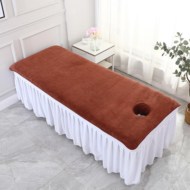 80x190cm Massage Sheet with Holes Absorbent Spa Sheet Large Microfiber Bath Towel for Beauty Salon Beauty Salon Supplies