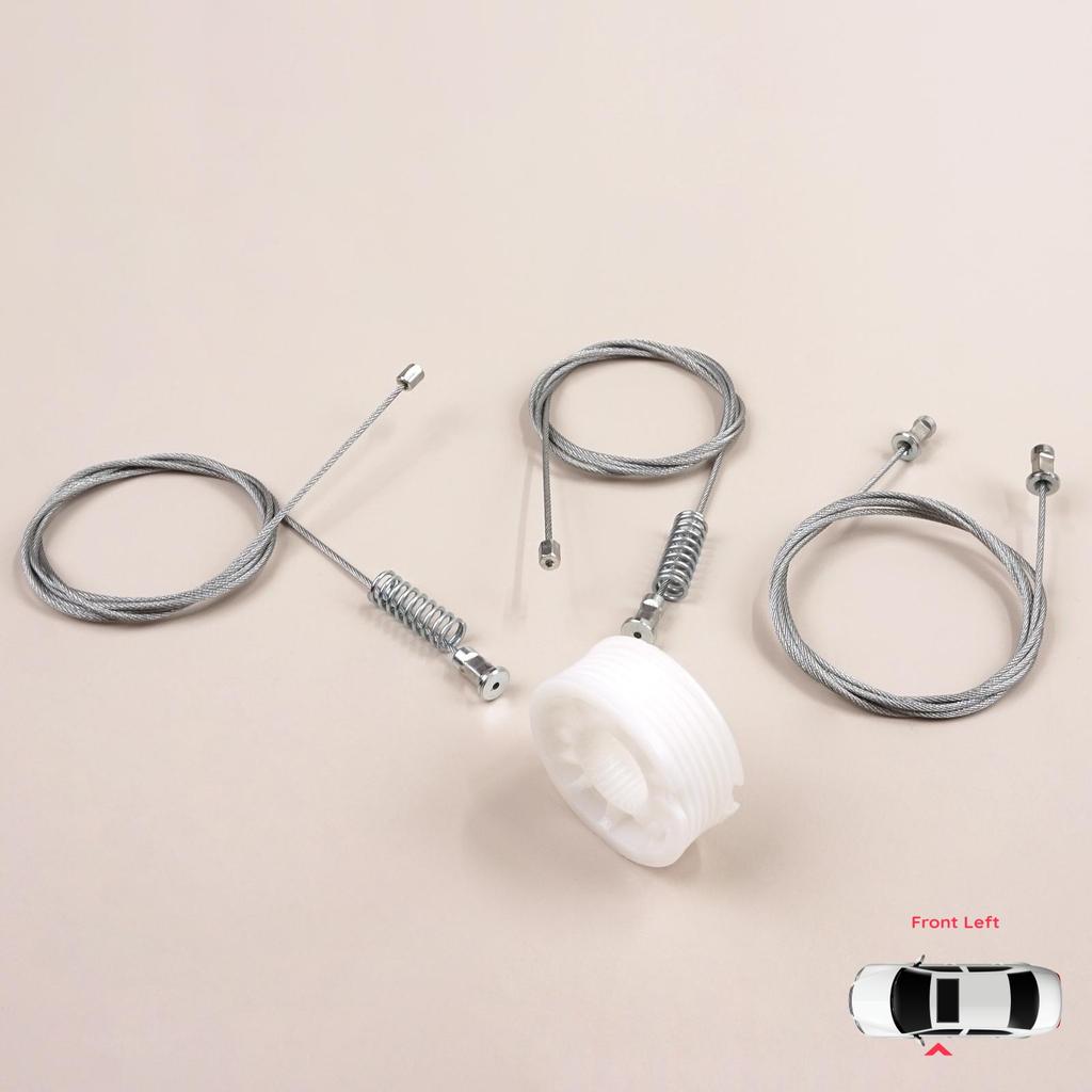 BWR5554 Window Regulator Repair Set Left Door for Smart Fortwo 451 MK2 2006-2014 Coupe 4517200146