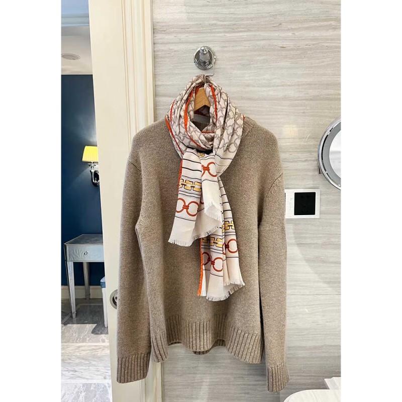 NINA SOLOR Soft Wool Long Scarf Shawl