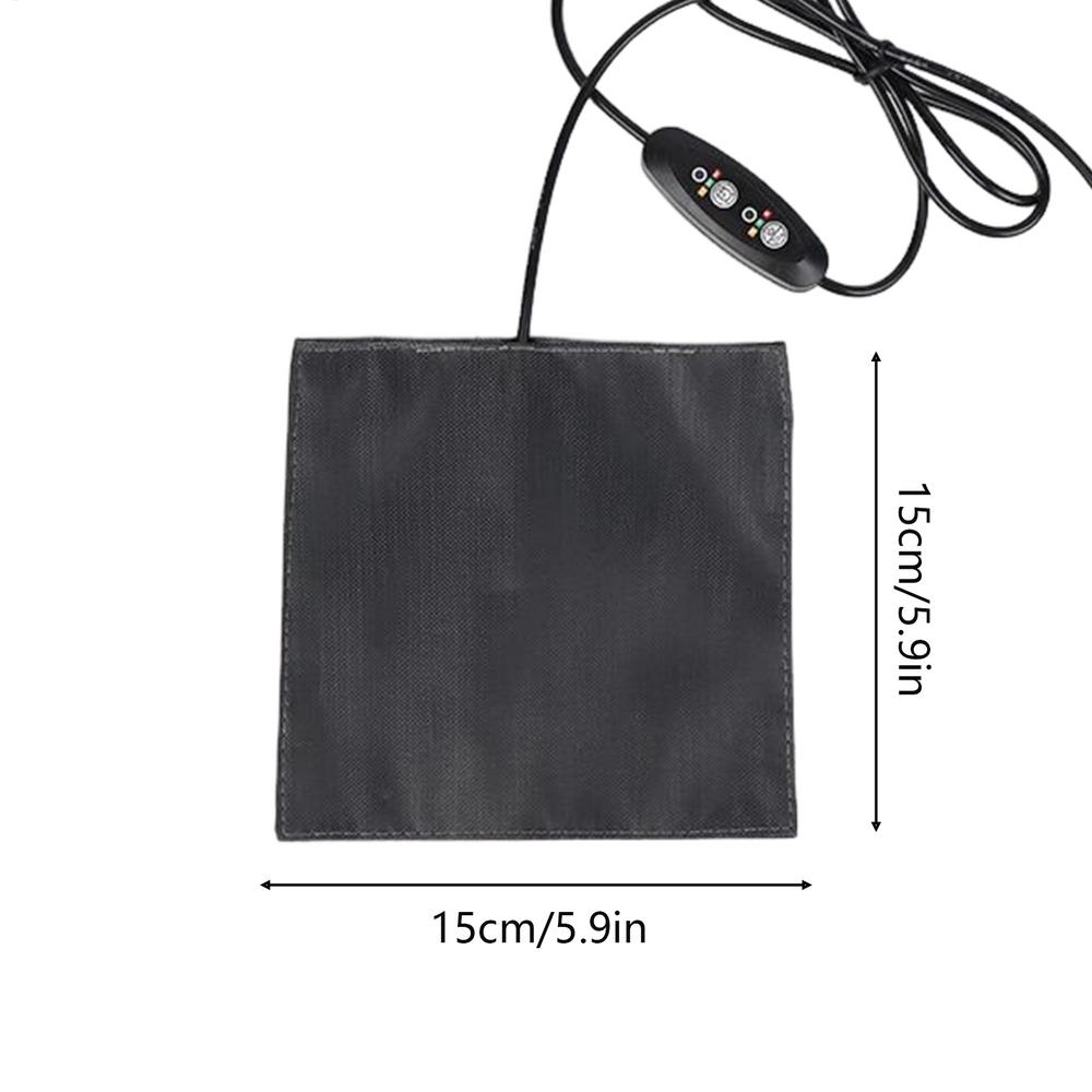 Winter Small Pet Heating Pad Adjustable Temperature Smooth Mat Hamsters Heating Mat For Birds Hamsters Pet Warm Supplies 15x15cm