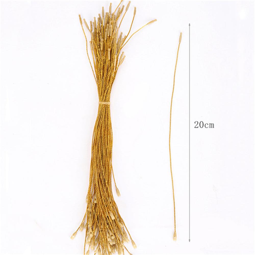 100Pcs Christmas Ornaments Hanger String Ornament Hook Ropes Precut String with Snaps Locking for Xmas Ornament Hanging Decor