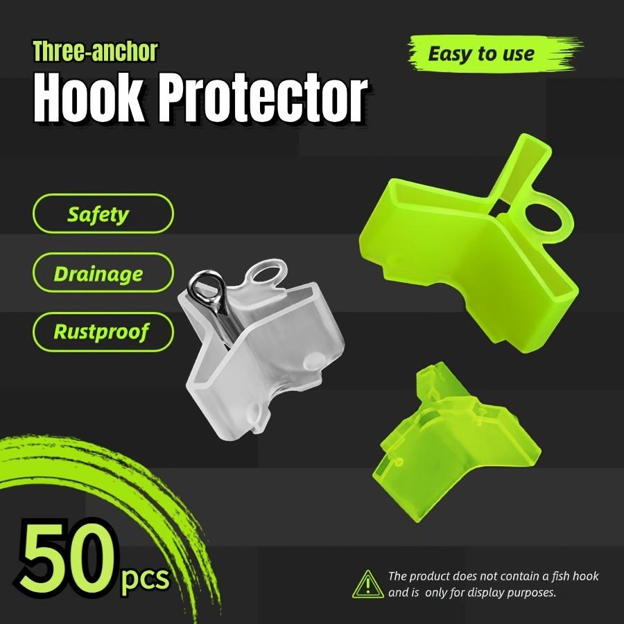 100 Pcs Safety Mask Fishhook Hat Fishing Hooks Covers Lures Protector Treble Polypropylene Cap Anti Scratch Bonnet