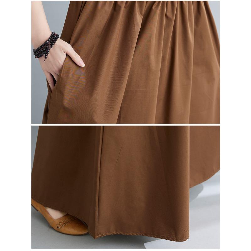 Women's Full-length Sleeveless V-neck Sundress