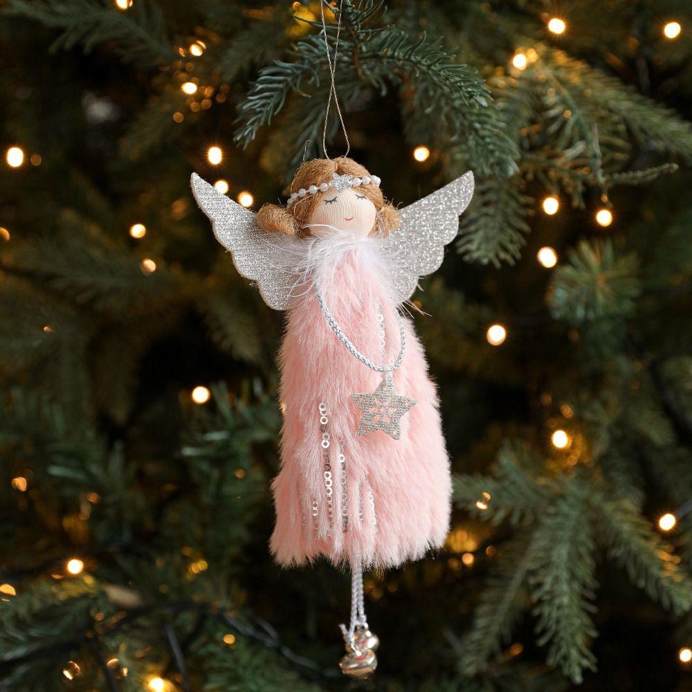 Lovely Design Christmas Tree Hanging Pendant Cute Style Hanging Angel Angel Doll  Home Decoration
