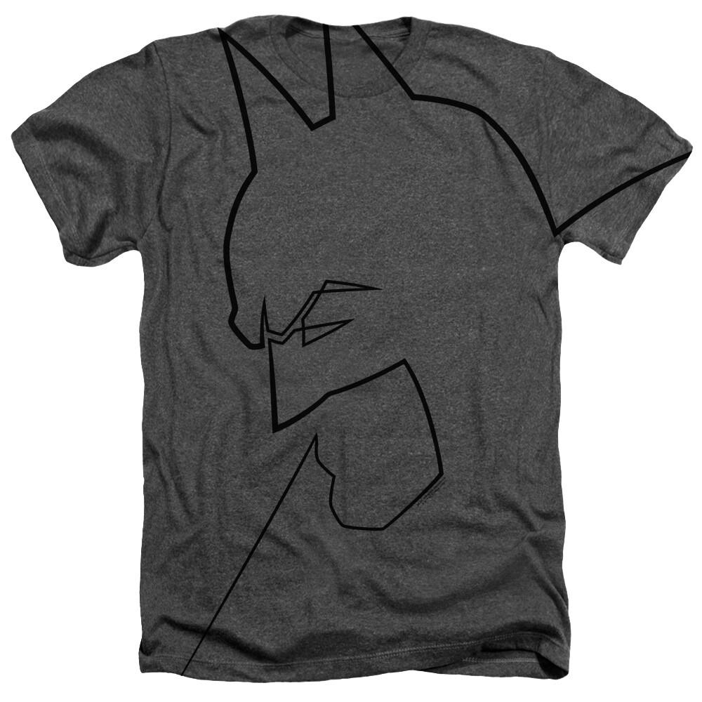 BATMAN SINGLE LINE Licensed Heather Adult Men039;s Graphic Tee Shirt SM-2XL Unisex T-Shirt XL