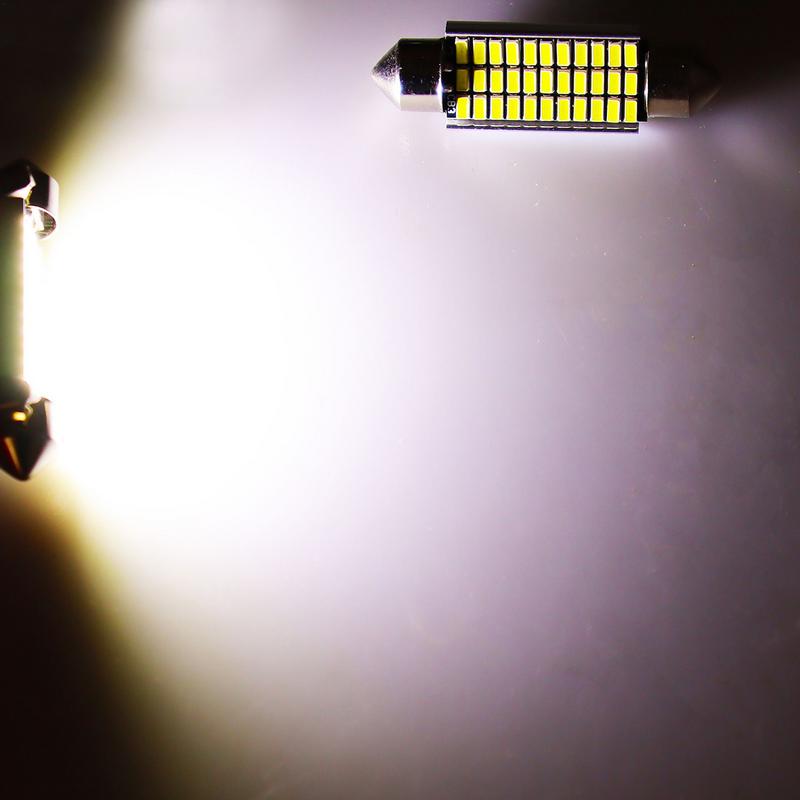 Car Dome Light Double Tip Car Roof Light Bulb LED 41mm Intelligent Decoding Reading Lamp For Automotive Boat Parts High