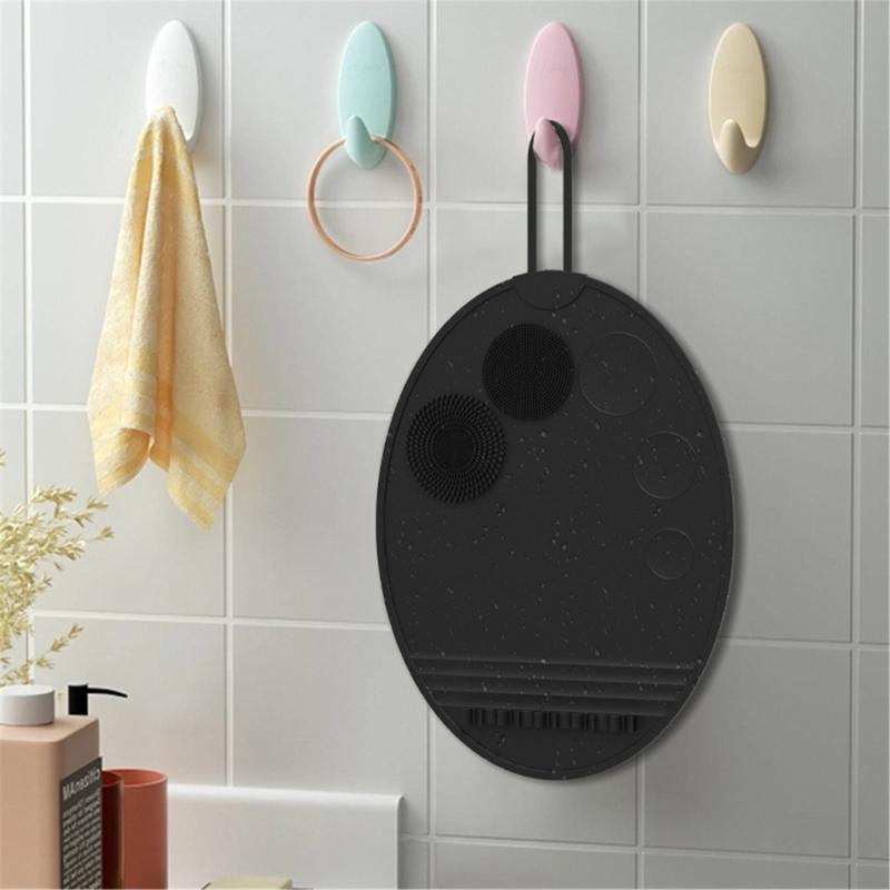 Multifunkční silikonový čistič štětců Silikonový čistič kosmetických štětců Snadno použitelná podložka na štětce na make-up