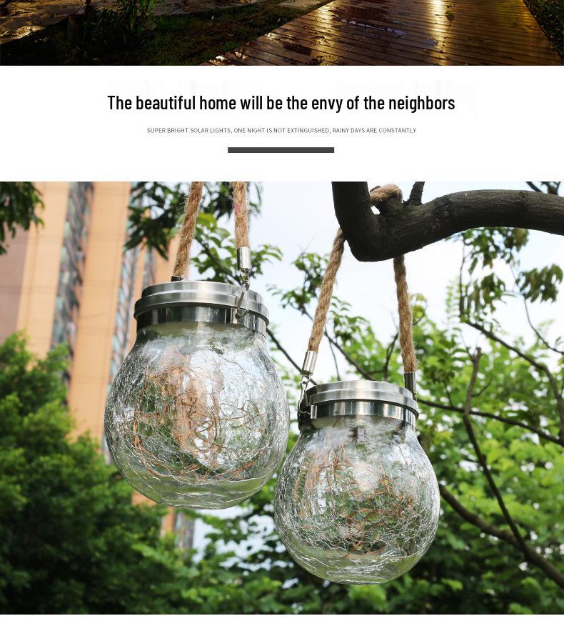 Waterproof Solar Fairy Night Light: Frosted Glass Bottle with Stars for Outdoor Garden Decoration