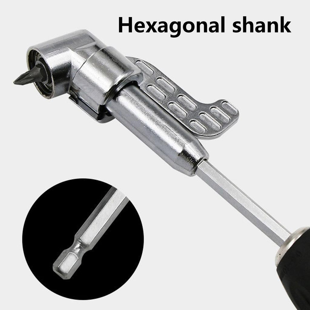 105 Degree Right Angle Drill Adapter Corner Tool Screw Hub For Tight Space And Household Repairs With Comfortable Grip