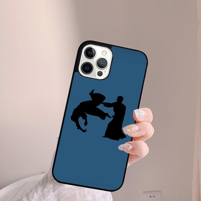 Aikido Japanese Martial Phone Case For iPhone 17 Air 13 12 14 15 16 Cover For Apple Pro Max Plus Coque