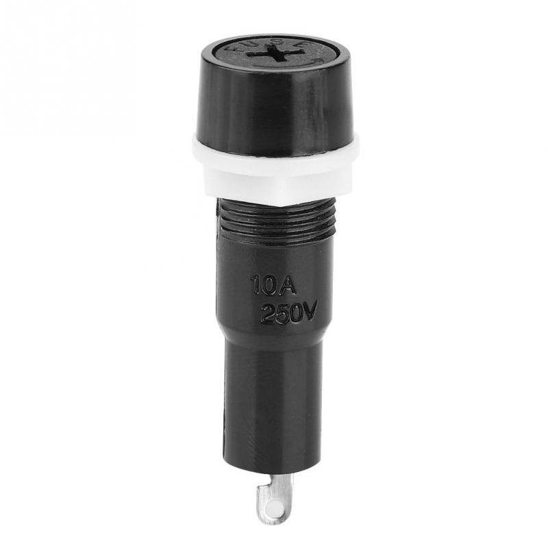 20 Pcs Sicherungshalter MF-527 5x20mm Sicherungsgehäuse Schwarz