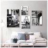 Paris Landscape Wall Art Canvas Painting Nordic Posters And Prints Black White Retro Poster Wall Pictures For Living Room Decor