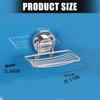 Bathroom Wall Mounted Soap Dish With Strong Suction Cup Not Slip Plan Impermeable ABS Plastic Space Efficient Storage
