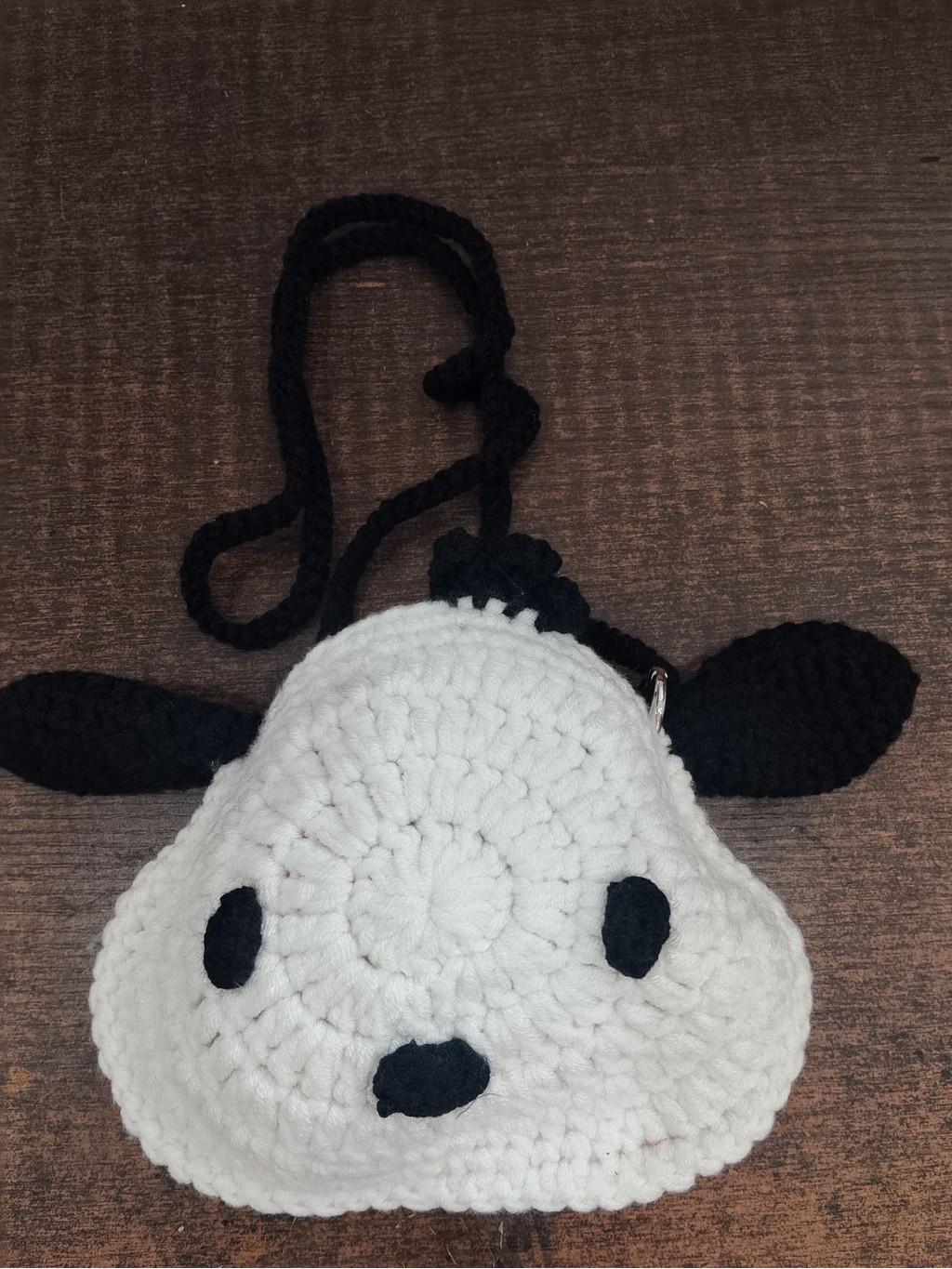 

Веселая и игривая вязаная мультяшная сумка через плечо для мальчиков и девочек, для детского сада белый