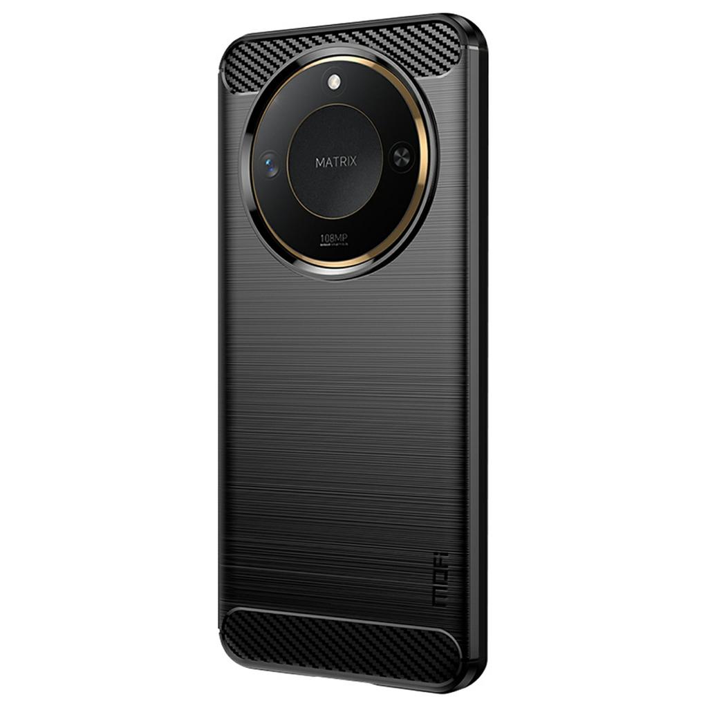 MOFI JK TPU Series-1 For Honor X60 5G Case Carbon Fiber Texture TPU Soft Phone Cover