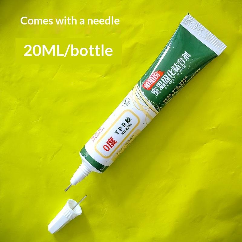 20/60 ml TPR lepidlo na squishies hračky, lepidlo vytvrzující při pokojové teplotě pro opravy squishies antistresových míčků, studio pro ruční výrobu A1 yellow