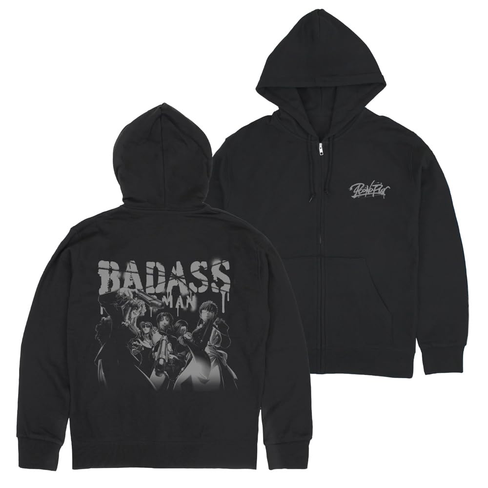 Cospa Black Lagoon Cele mai înfricoșătoare femei Hanorac cu fermoar NEGRU mărimea M [Oficial] Pământului