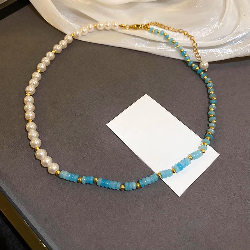 Sweet Dopamine Baroque Pearl Clavicle Necklace - French Fashion Temperament Jewelry for Women