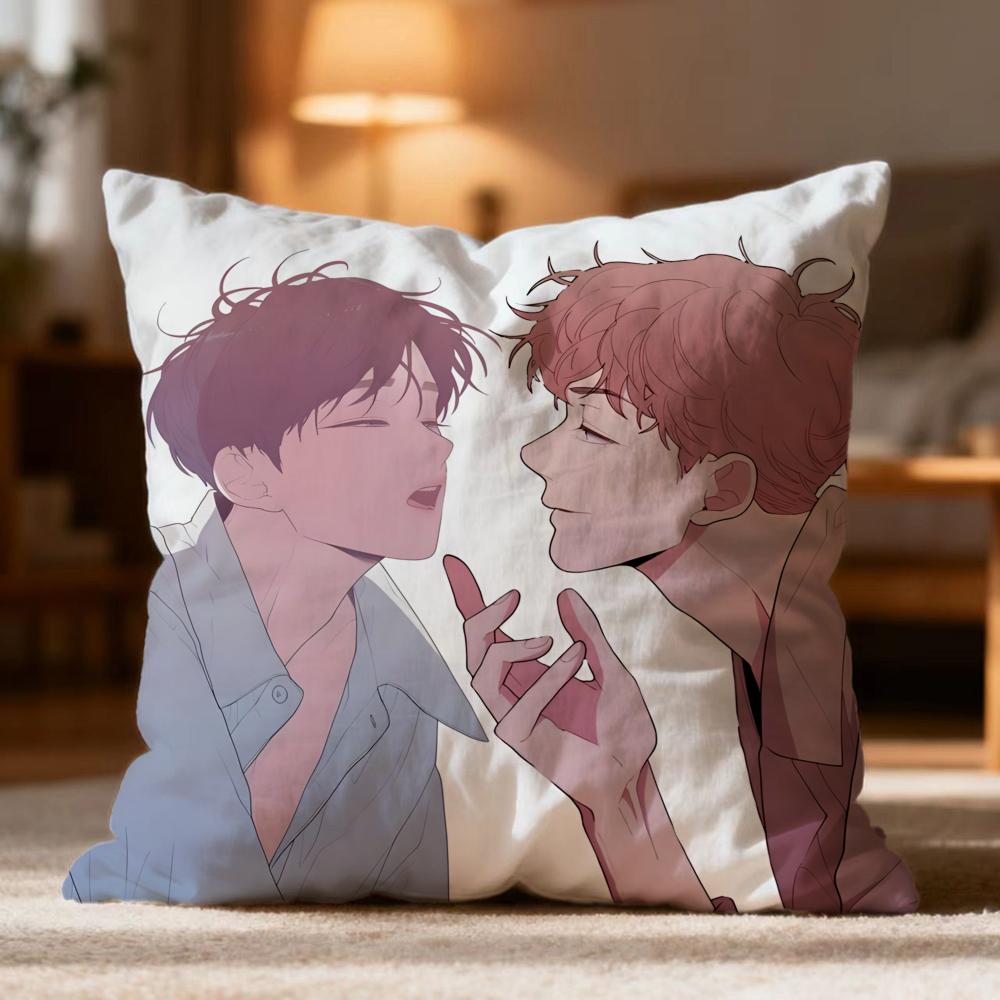 Fashion LLove or Hateew Cushion Cover Soft Washable Pillow Case Multi-Scene for Couch Bed Travel Office Use