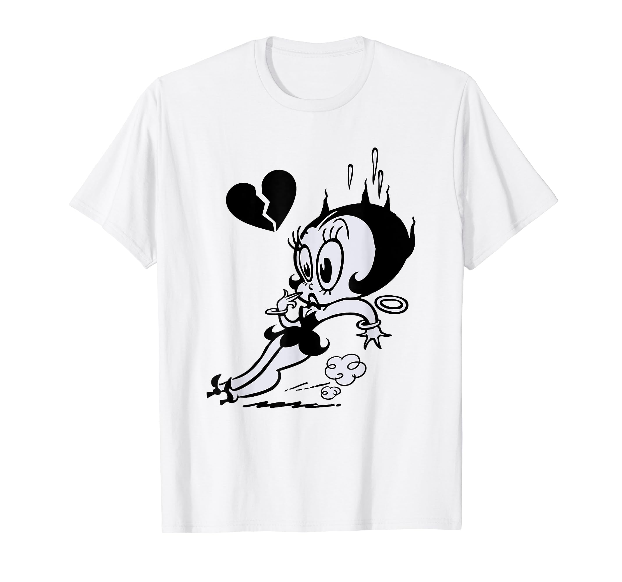 

Betty Boop Heart Broken Skid T-Shirt