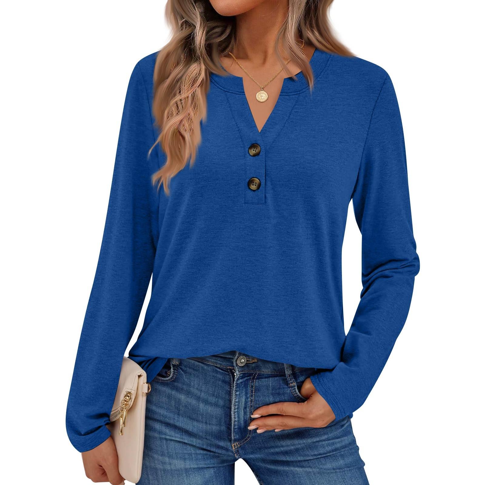 

Женские однотонные рубашки с длинным рукавом Элегантные повседневные топы Модные рубашки Топы M