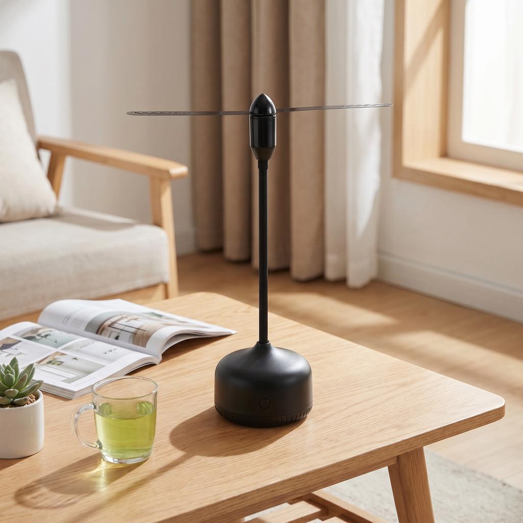 Multifunctional Fly Repellent Fan with Soft Flexible Blades for Indoor Outdoor Table Protection Against Insects
