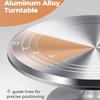 Набор алюминиевого поворотного столика для торта с вращающейся подставкой для торта для приготовления тортов и десертов, аксессуары для украшения торта, инструменты для выпечки